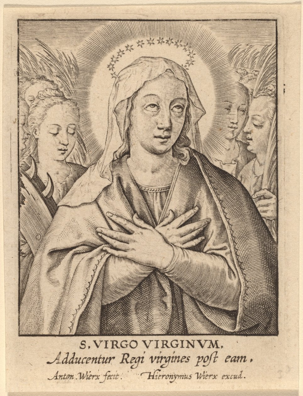 St. Virgin of Virgins af Antonie Wierix