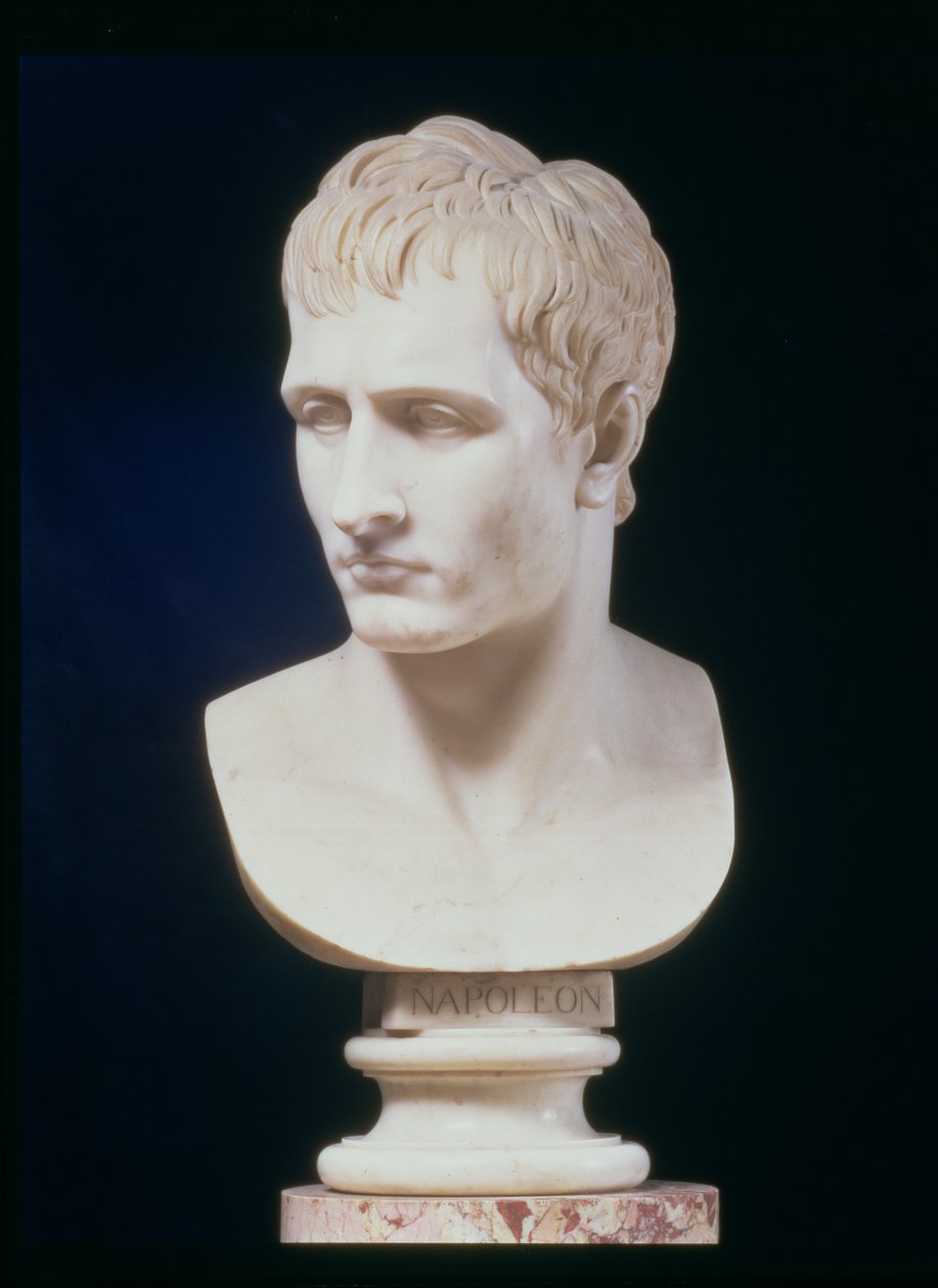 Portrætbuste af Napoleon Bonaparte (marmor) af Antonio Canova