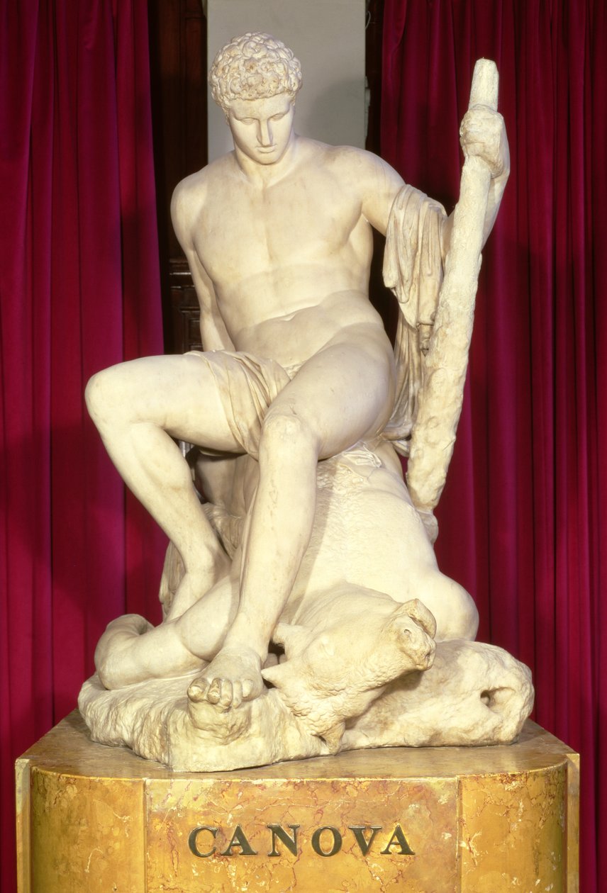 Theseus og Minotaurus, 1782 (marmor) af Antonio Canova
