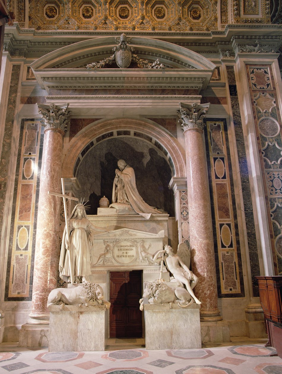 Graven af pave Clemens XIII (1693-1769), 1783-92 (marmor) af Antonio Canova