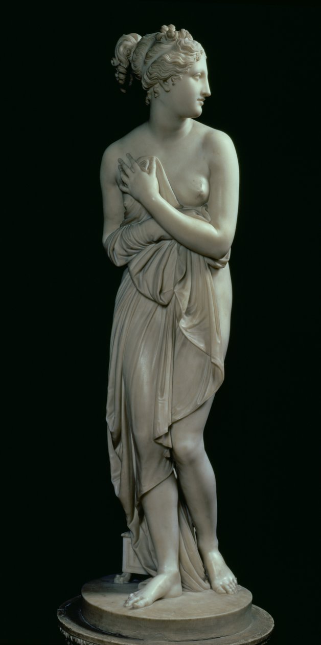 Venus, set forfra, 1810 (marmor) (se også 124326) af Antonio Canova