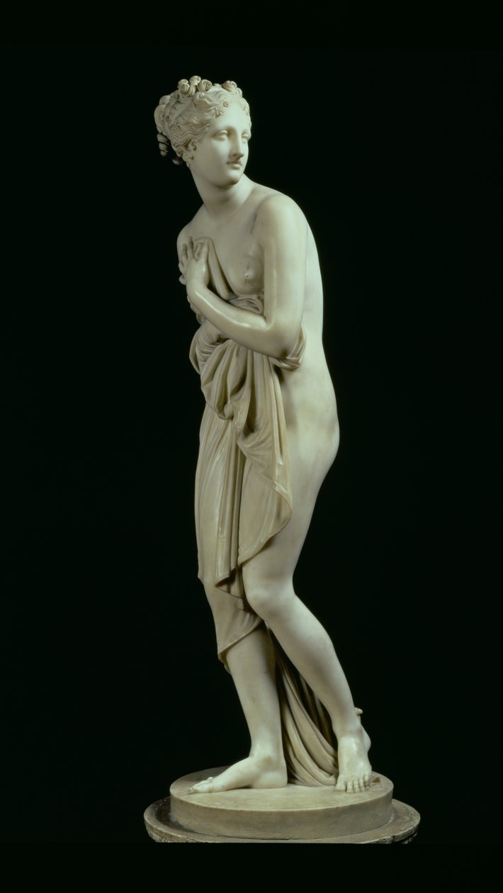 Venus, set fra siden, 1810 (marmor) (se også 79618) af Antonio Canova