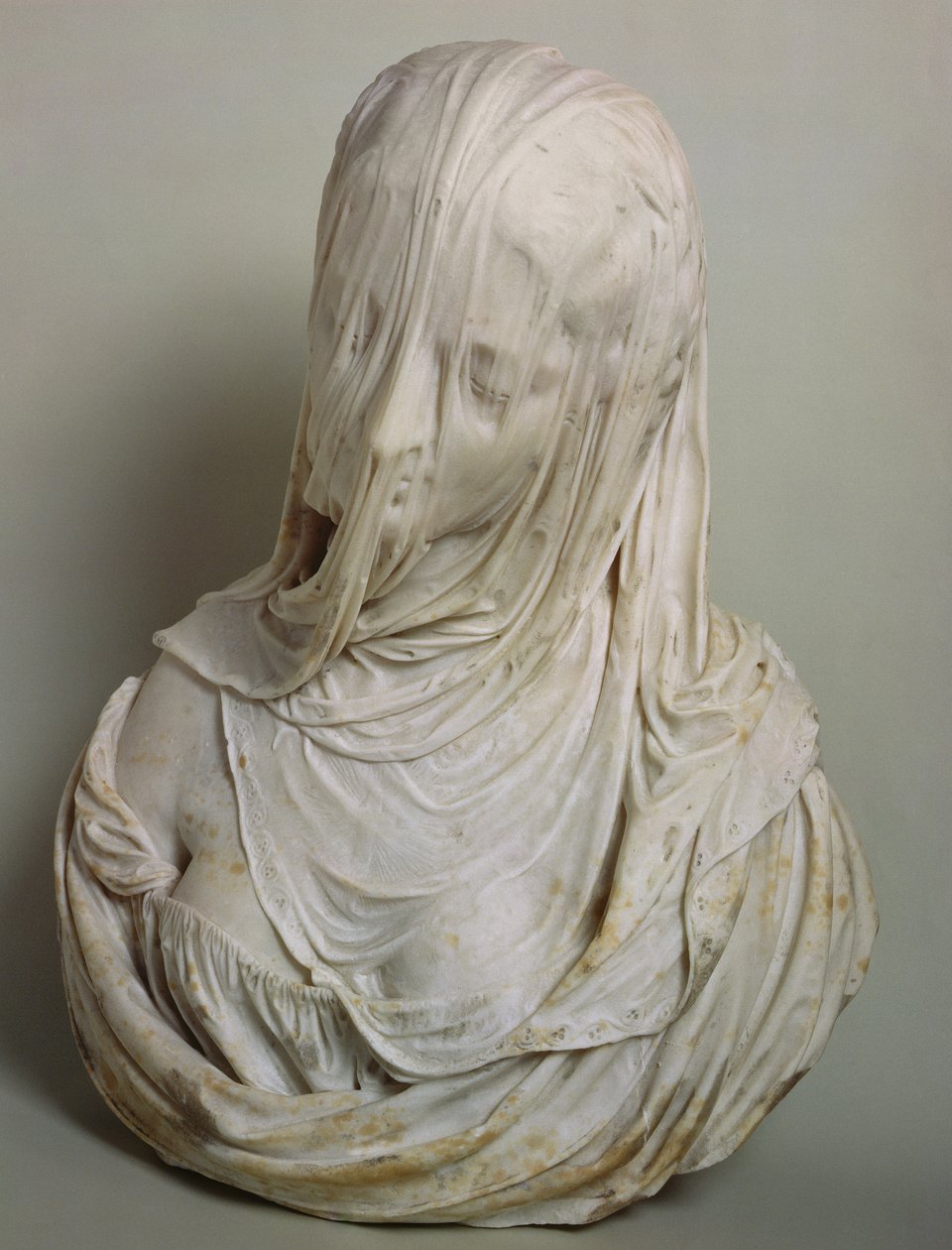 Tilsløret pige (marmor) af Antonio Corradini