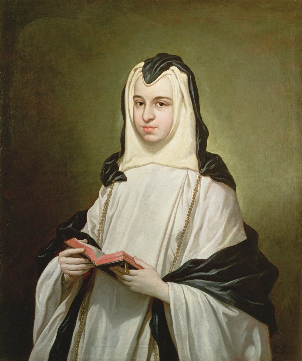 Portræt af en nonne, 1750 af Antonio Gonzalez Ruiz