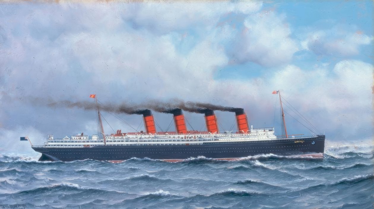 Lusitania af Antonio Jacobsen