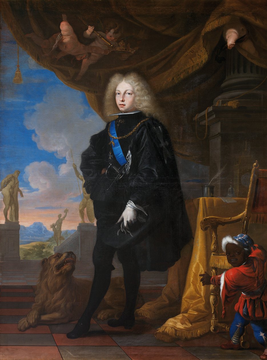 Portræt af kong Felipe V af Spanien af Antonio Palomino
