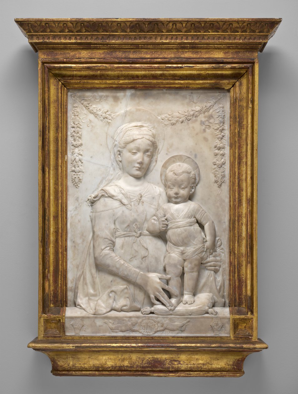 Madonna og barn, ca. 1475-1478 (marmor) af Antonio Rossellino