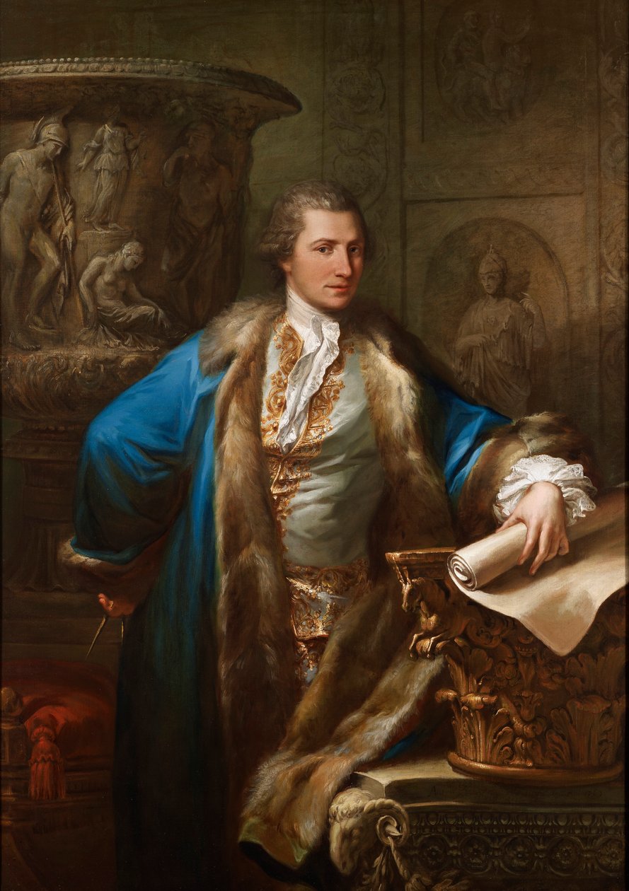Portræt af James Adam af Antonio Zucchi