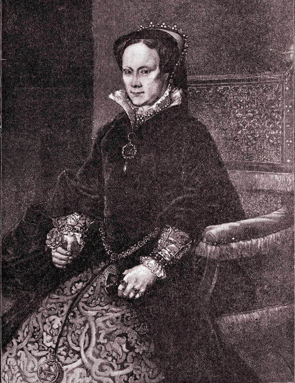 Mary Tudor af Antonio (after) Ciseri
