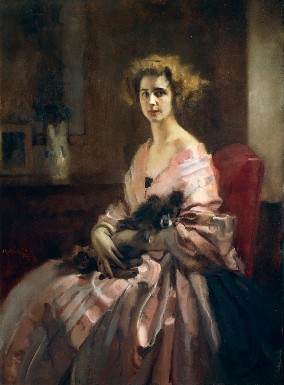 Lady in Pink af Antonio Ambrogio Alciati
