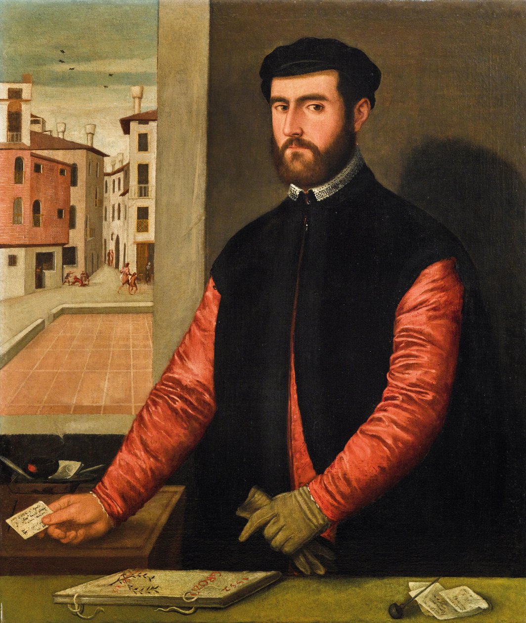Selvportræt, 1552. af Antonio Badile
