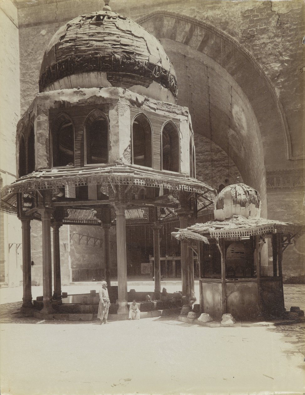 Springvand i moskeen Sultan Hassan, Egypten af Antonio Beato