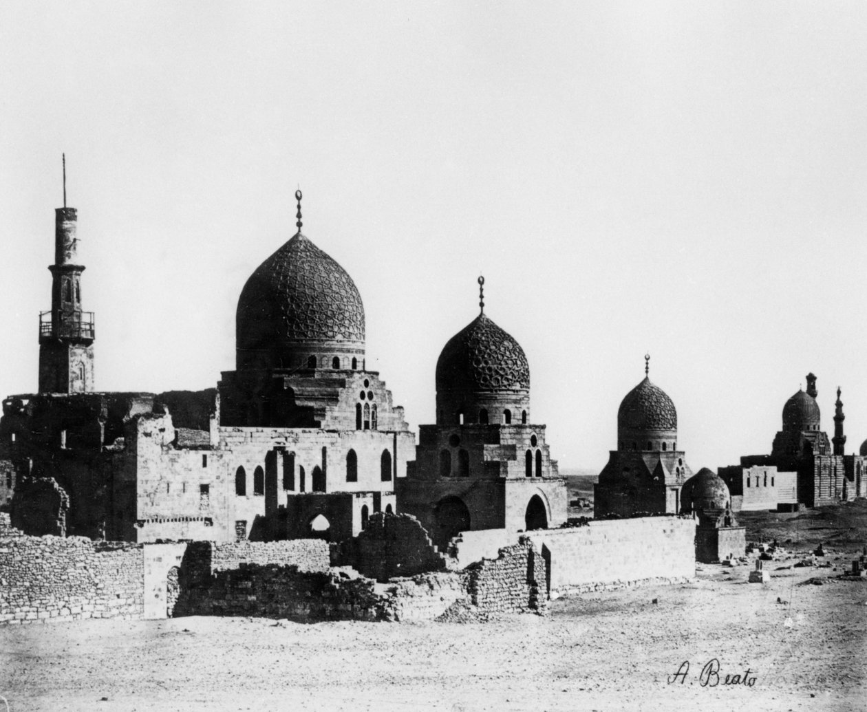 Moske, Egypten, 1862 af Antonio Beato