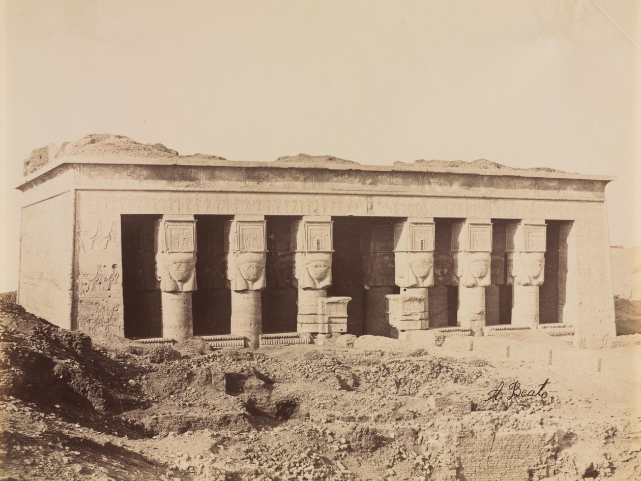 Denderas tempel af Antonio Beato