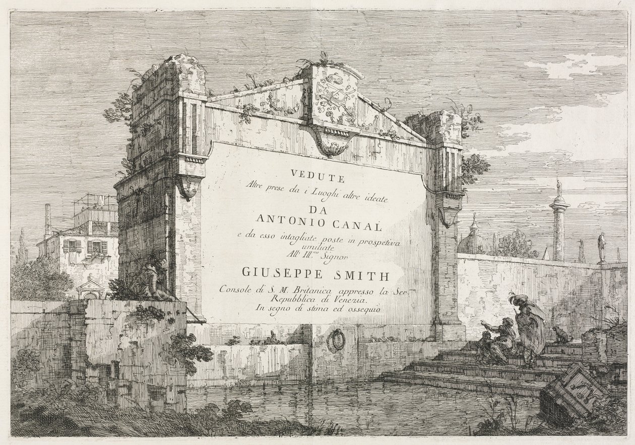 Visninger: Titelblad, 1735-1746. af Giovanni Antonio Canal