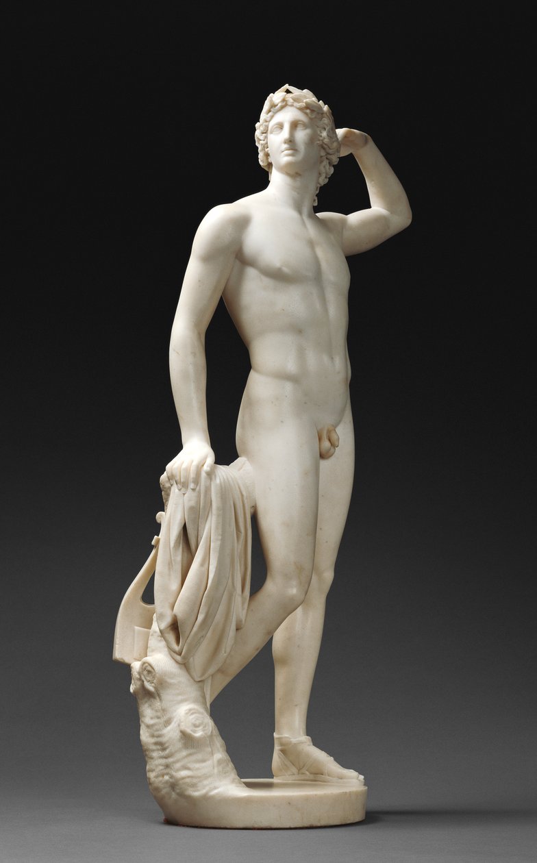Apollo kroner sig selv af Antonio Canova