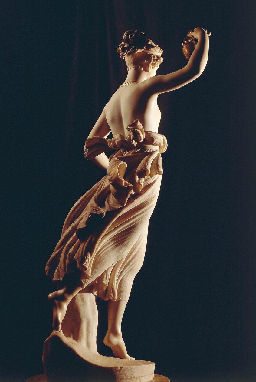 Hebe af Antonio Canova (1757-1822), marmorstatue af Antonio Canova
