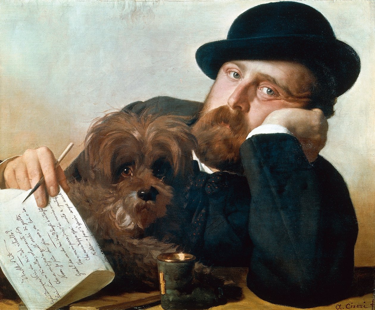 Portræt af Neri Tanfucio (Monterotondo af Antonio Ciseri