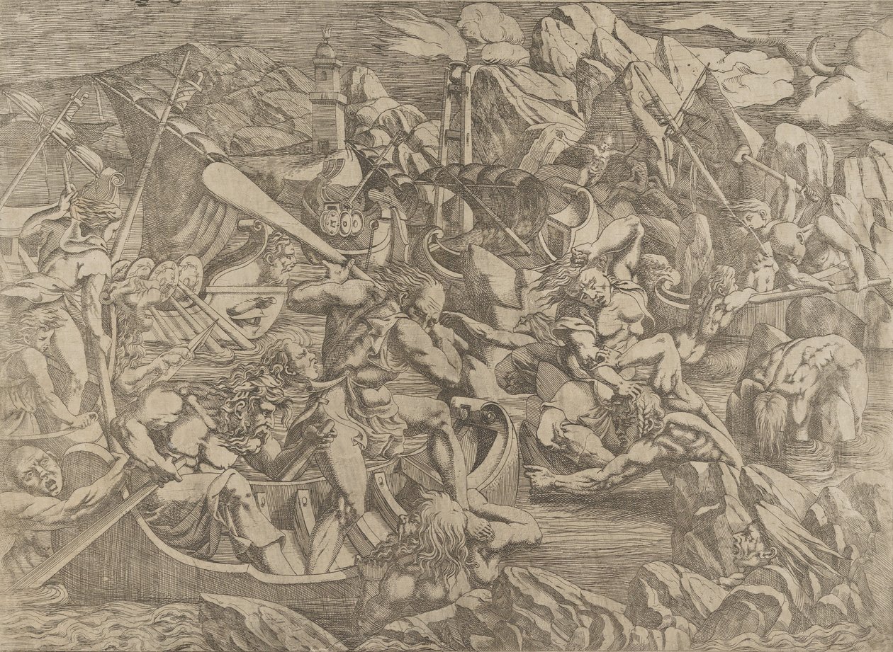 Nauplius hævn, 1540-45. af Antonio Fantuzzi