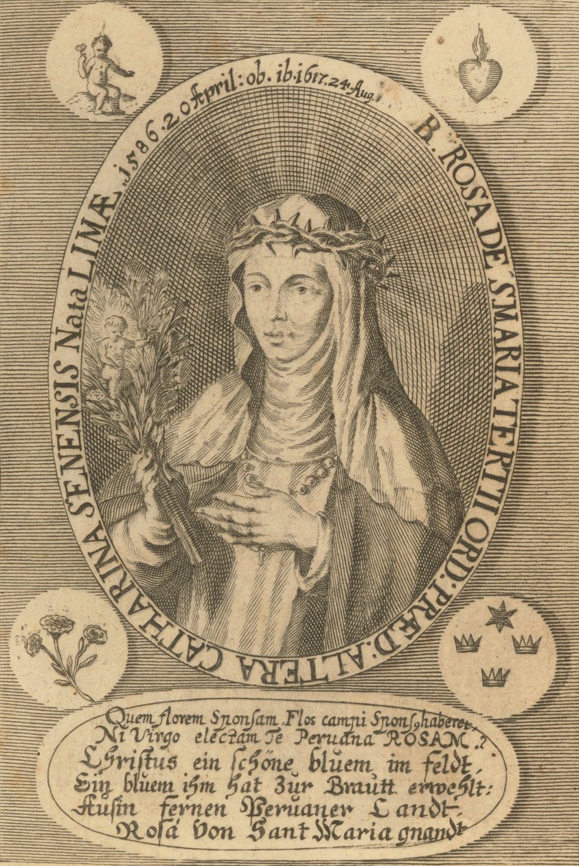 Sankt Rose af Lima, 1668. af Antonio González de Acuña