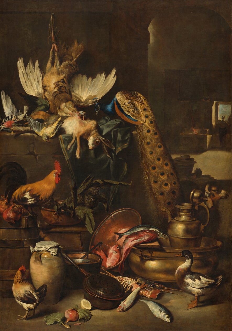 The Larder, sandsynligvis ca. 16501660. af Antonio Maria Vassallo