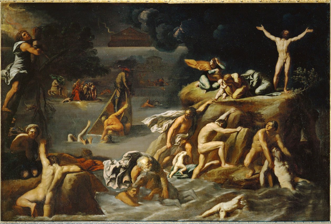Le Deluge - oversvømmelsen ... af Antonio Marziale Carracci