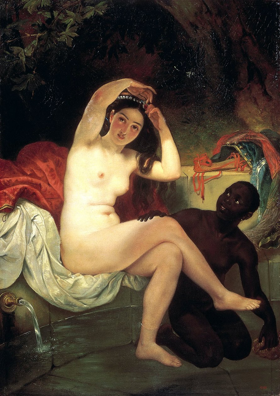 Badende Bathsheba, 1832. af Antonio Molinari