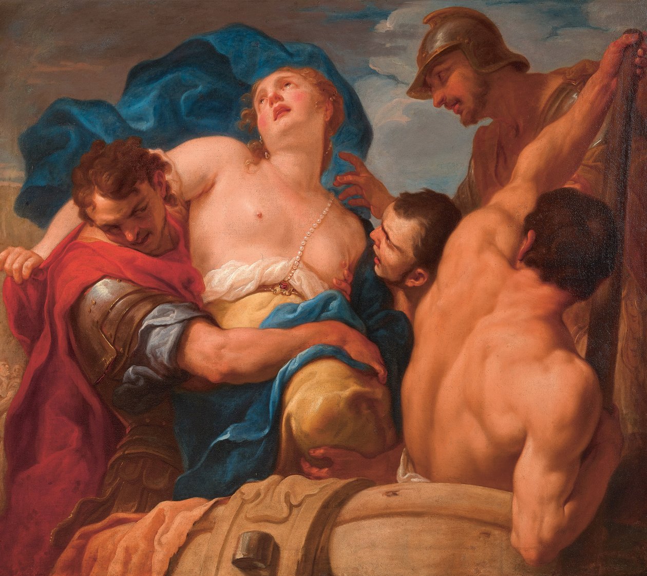 Voldtægten af Helen, ca. 1695. af Antonio Molinari