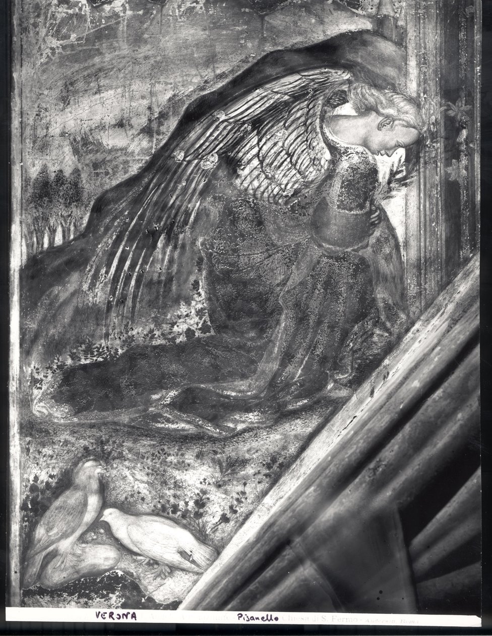 Ærkeenglen Gabriel, detalje fra bebudelsen af Antonio Pisanello
