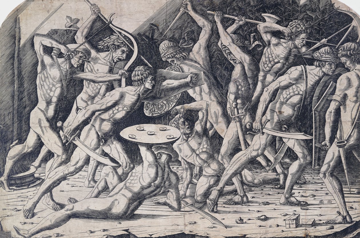 Hercules and the Giants, c.1475-80 af Antonio Pollaiuolo