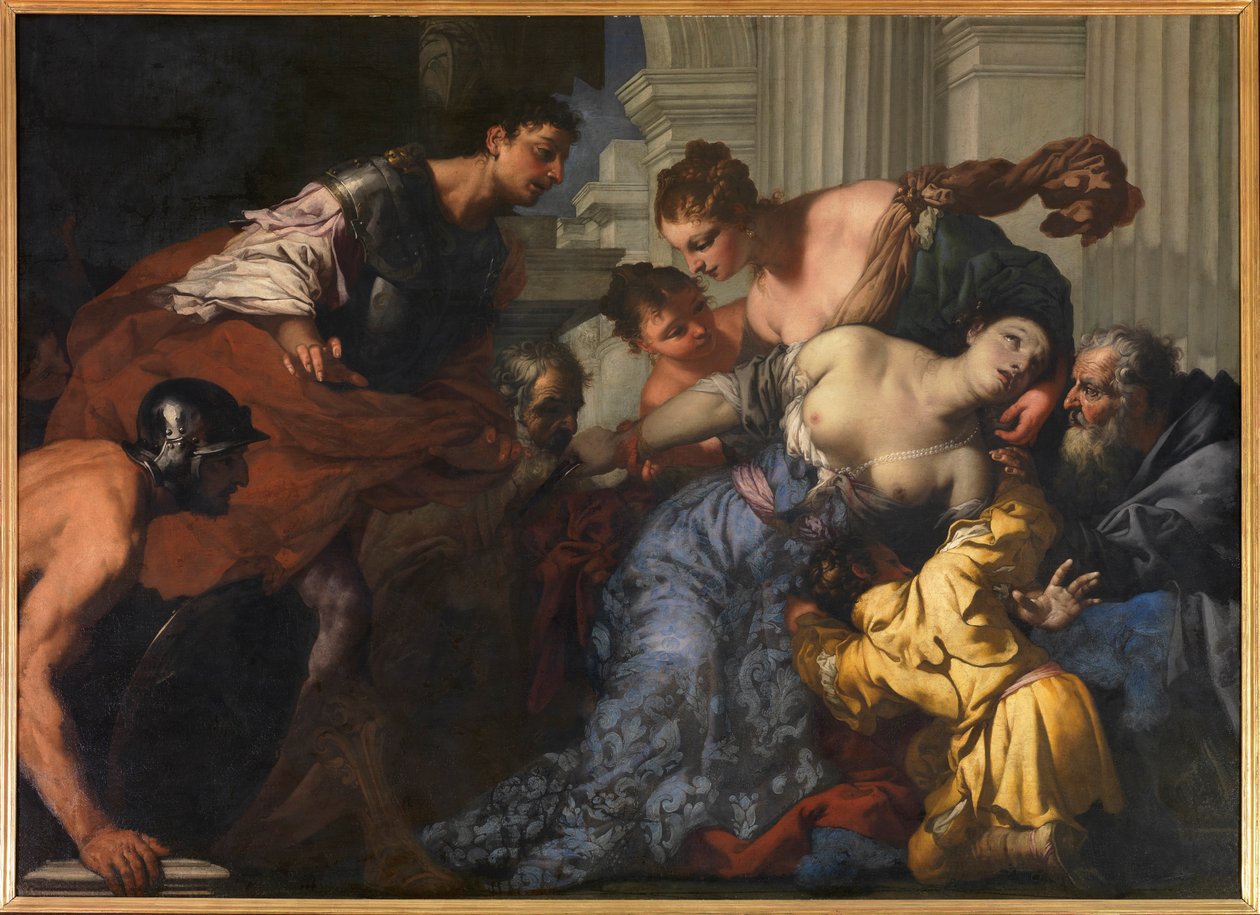 Lucretias død. af Antonio Zanchi