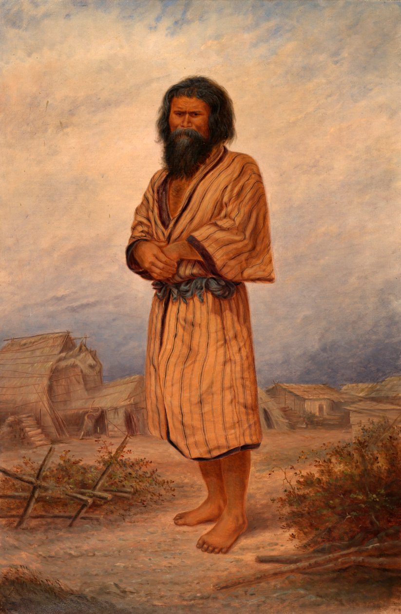 Aino Man, ca. 1893. af Antonio Zeno Shindler