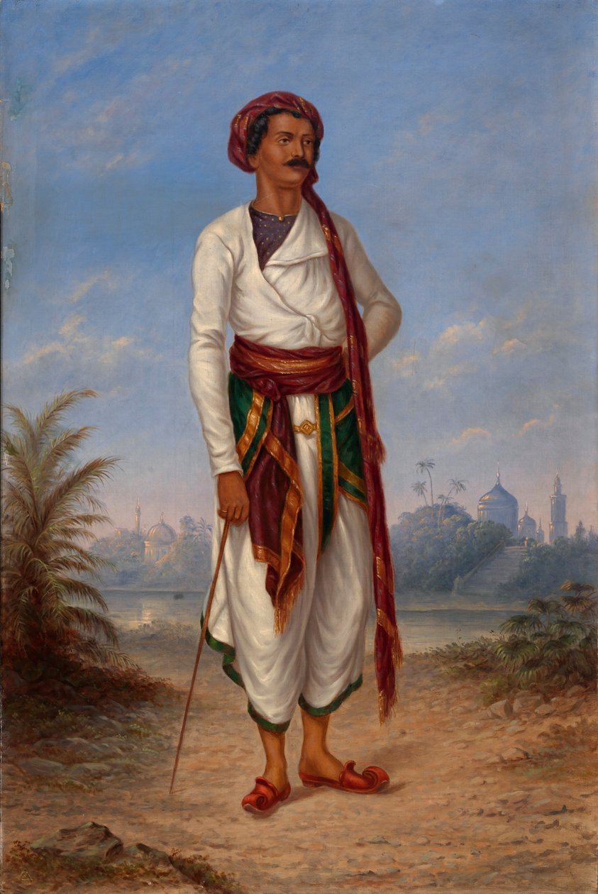 hinduistisk mand, ca. 1893. af Antonio Zeno Shindler