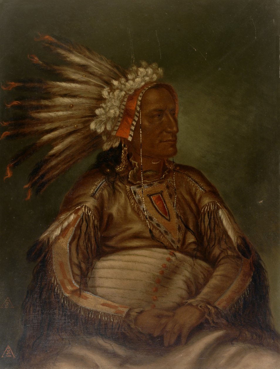 The Fighting Kill Red Plume, ca. 1887. af Antonio Zeno Shindler