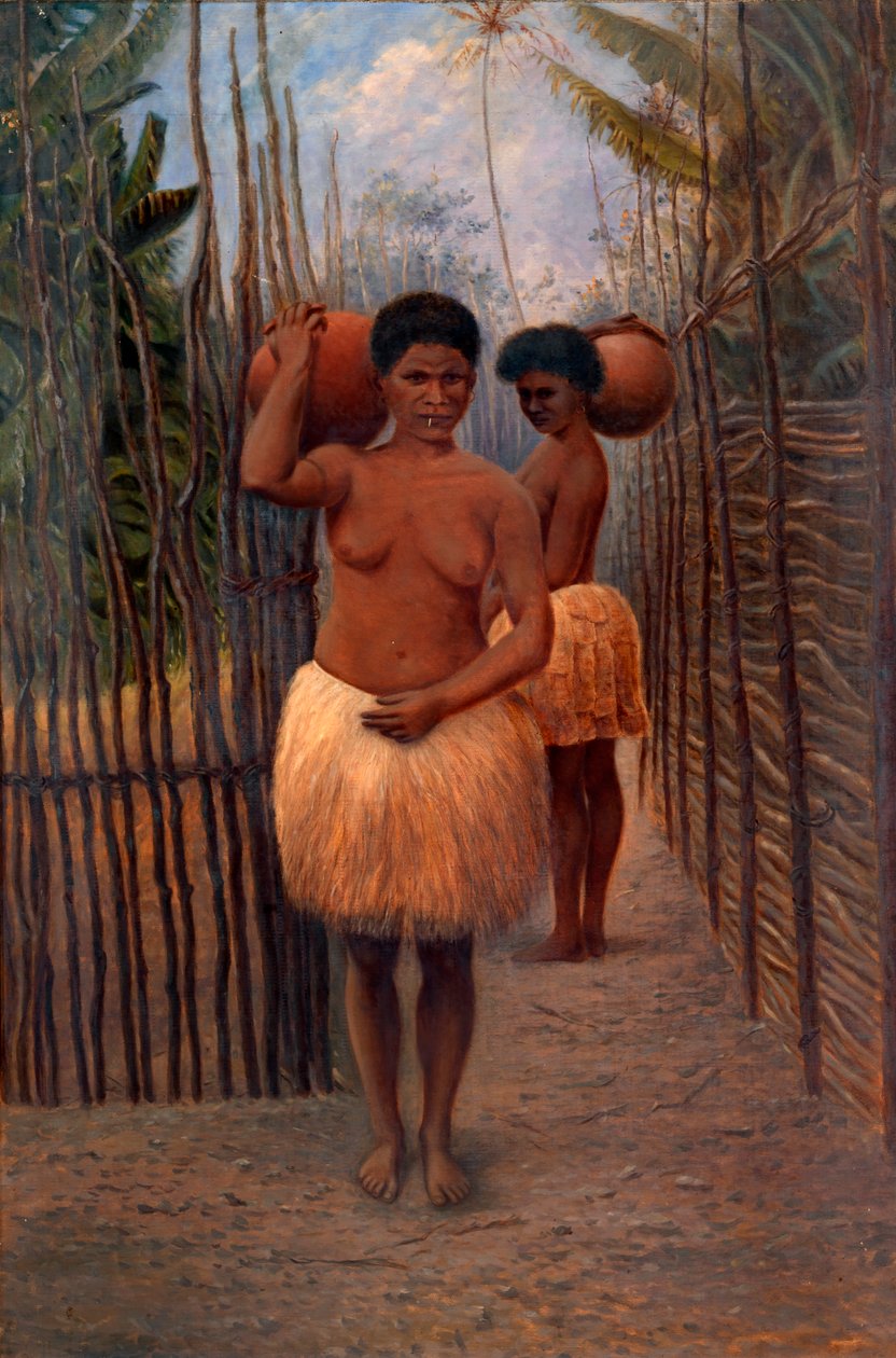 Papuanske kvinder, rub. 1890-1899. af Antonio Zeno Shindler