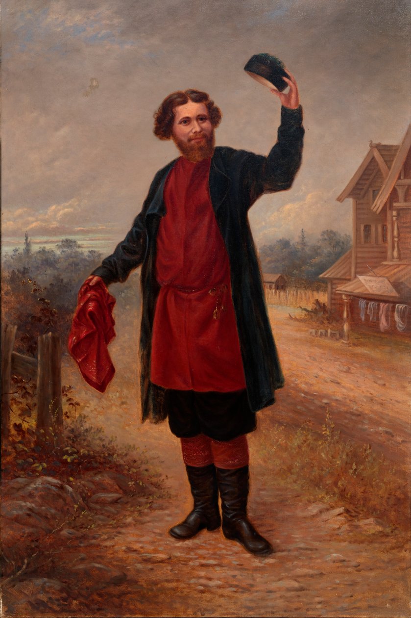russisk mand, ca. 1890-1899. af Antonio Zeno Shindler
