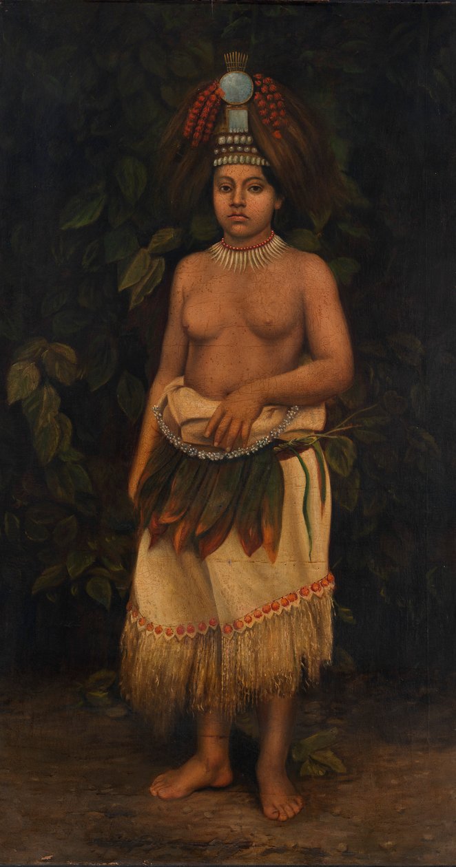 Samoansk kvinde, ca. 1885-1899. af Antonio Zeno Shindler