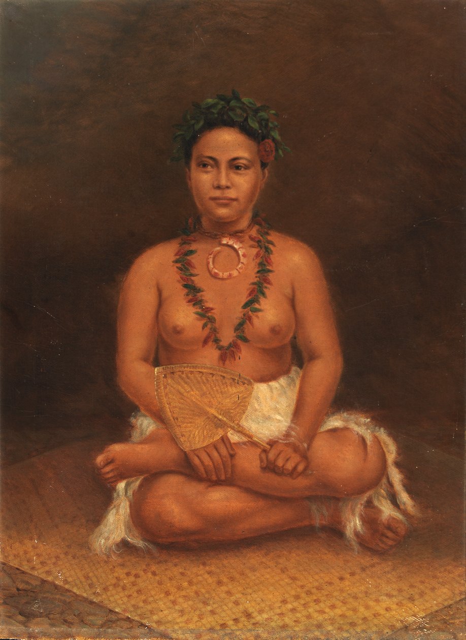 Samoansk kvinde, ca. 1890-1899. af Antonio Zeno Shindler