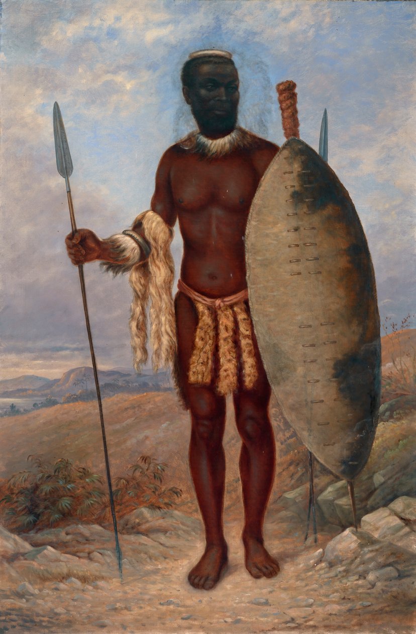 Zulu Man, ca. 1893. af Antonio Zeno Shindler