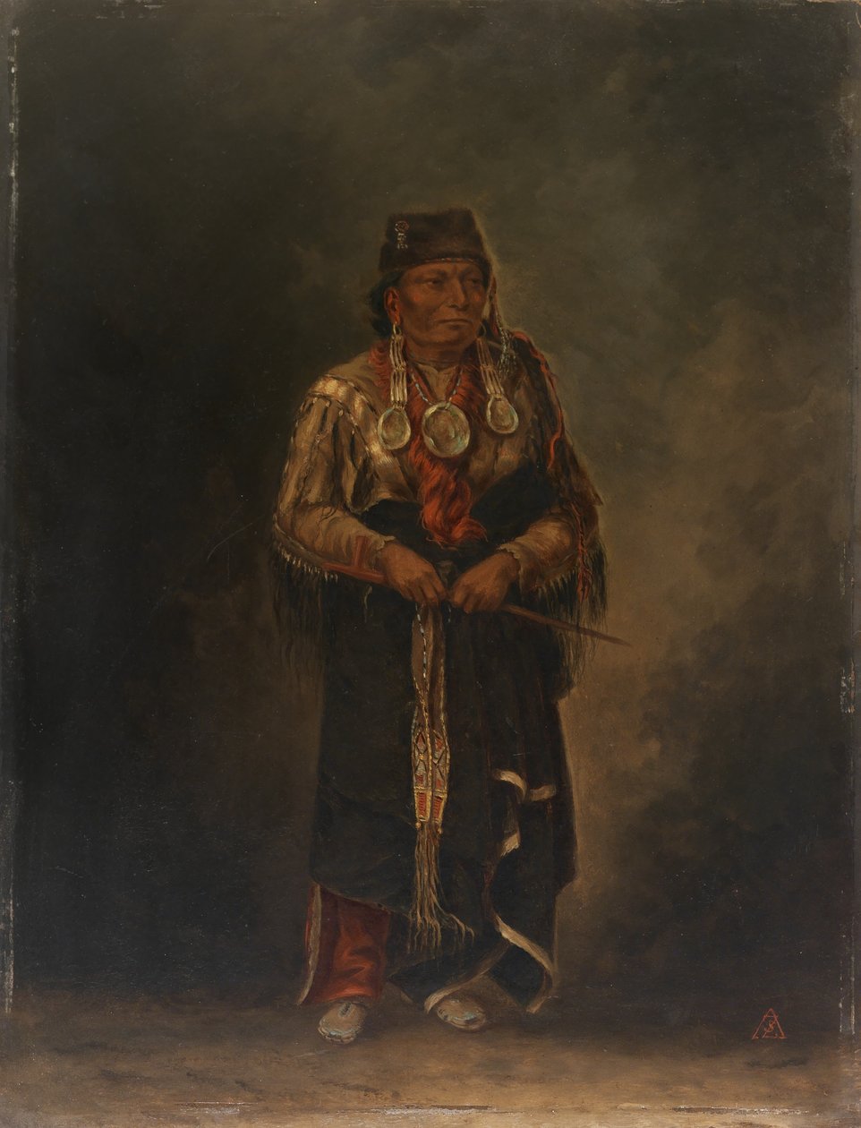 Chunka-ah-luta (rød hund) af Antonion Zeno Shindler