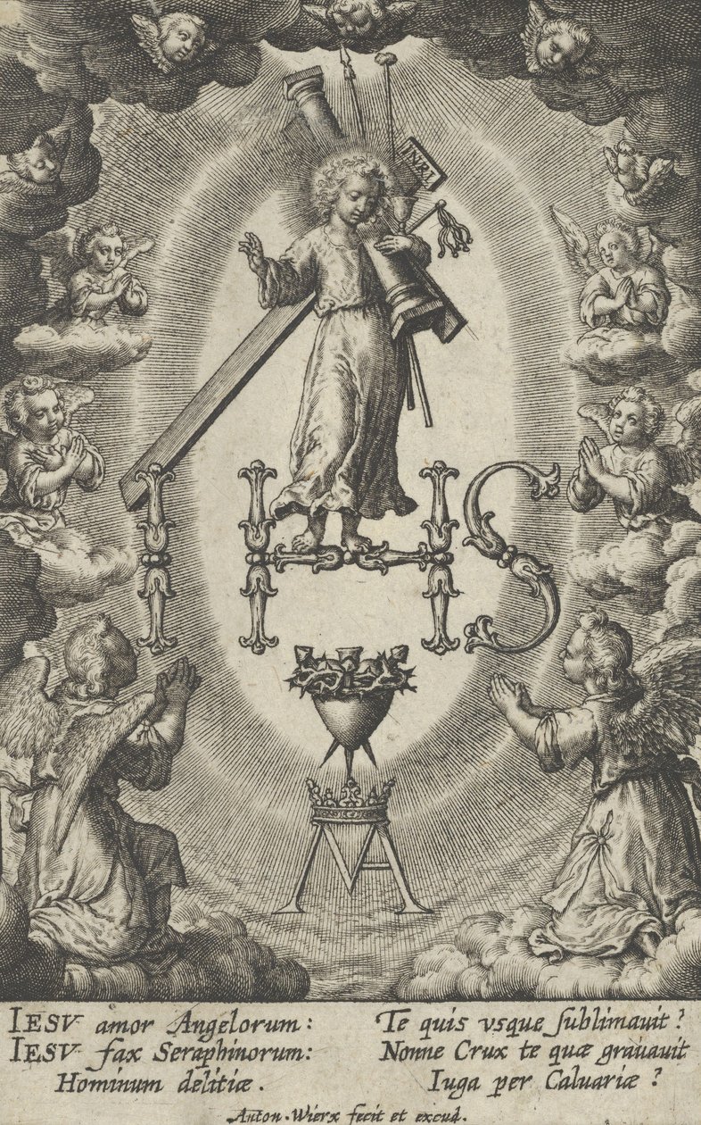 Hellig Monogram. af Antonius Wierix