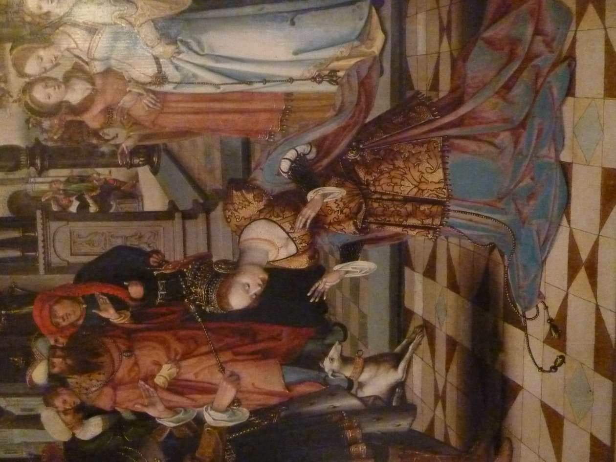 Esther og Ahasveros; Adam og Eva af Antwerp School