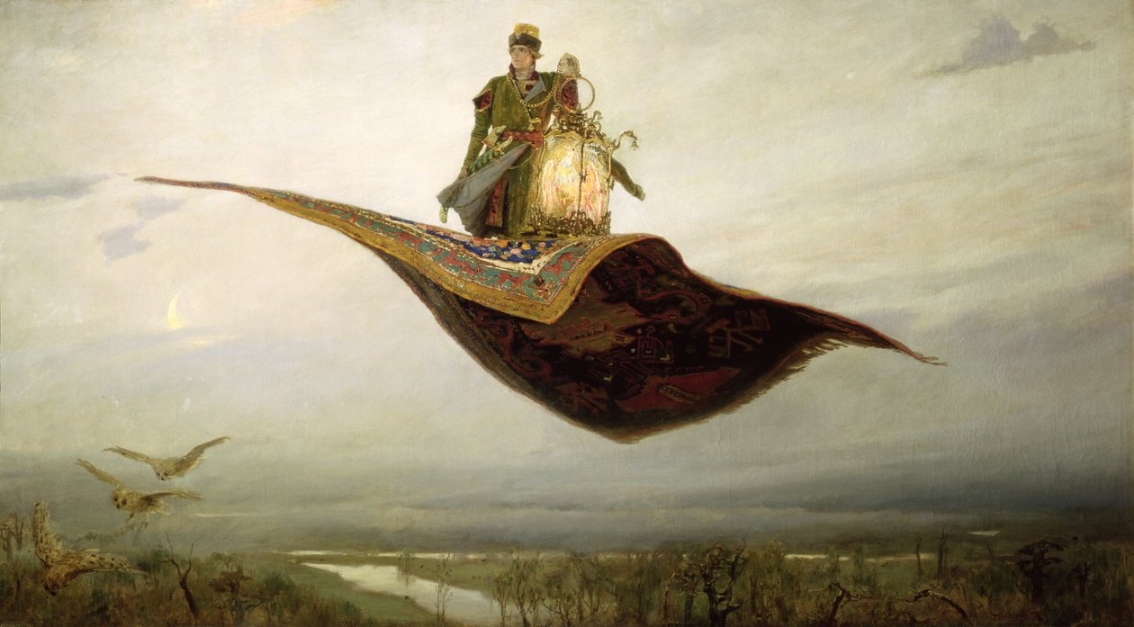 Det magiske tæppe, 1880 af Apollinari Mikhailovich Vasnetsov