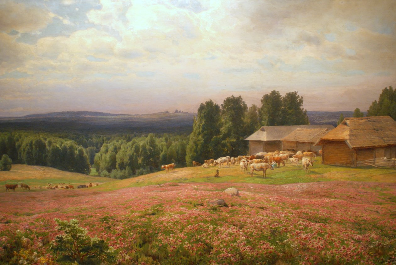Kløver i blomst. Materialer af Apollinary Goravsky