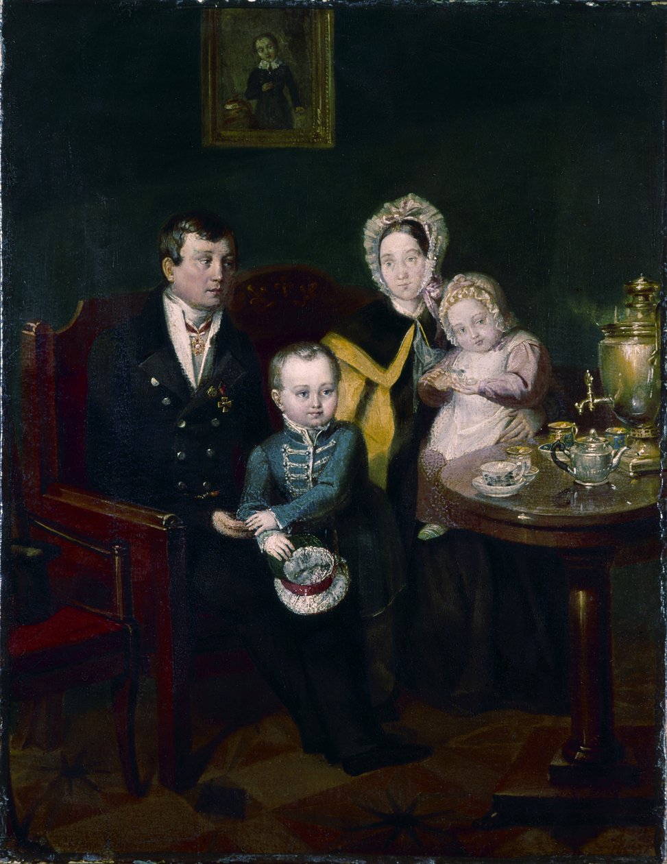 Familieportræt, 1837 af Apollon Nikolayevich Mokritsky
