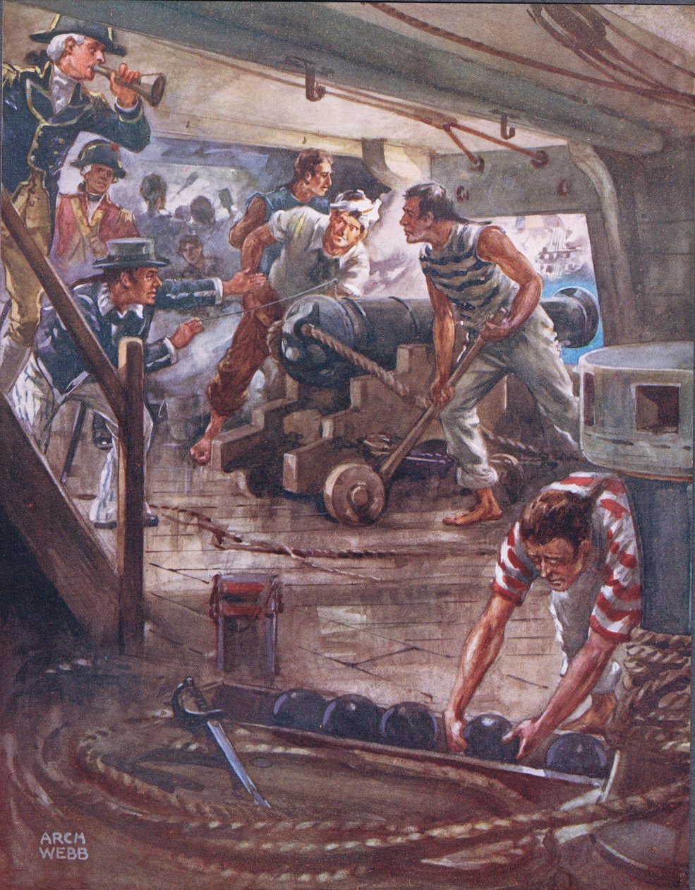Hver pistol fra dens adamantine læber, illustration fra 