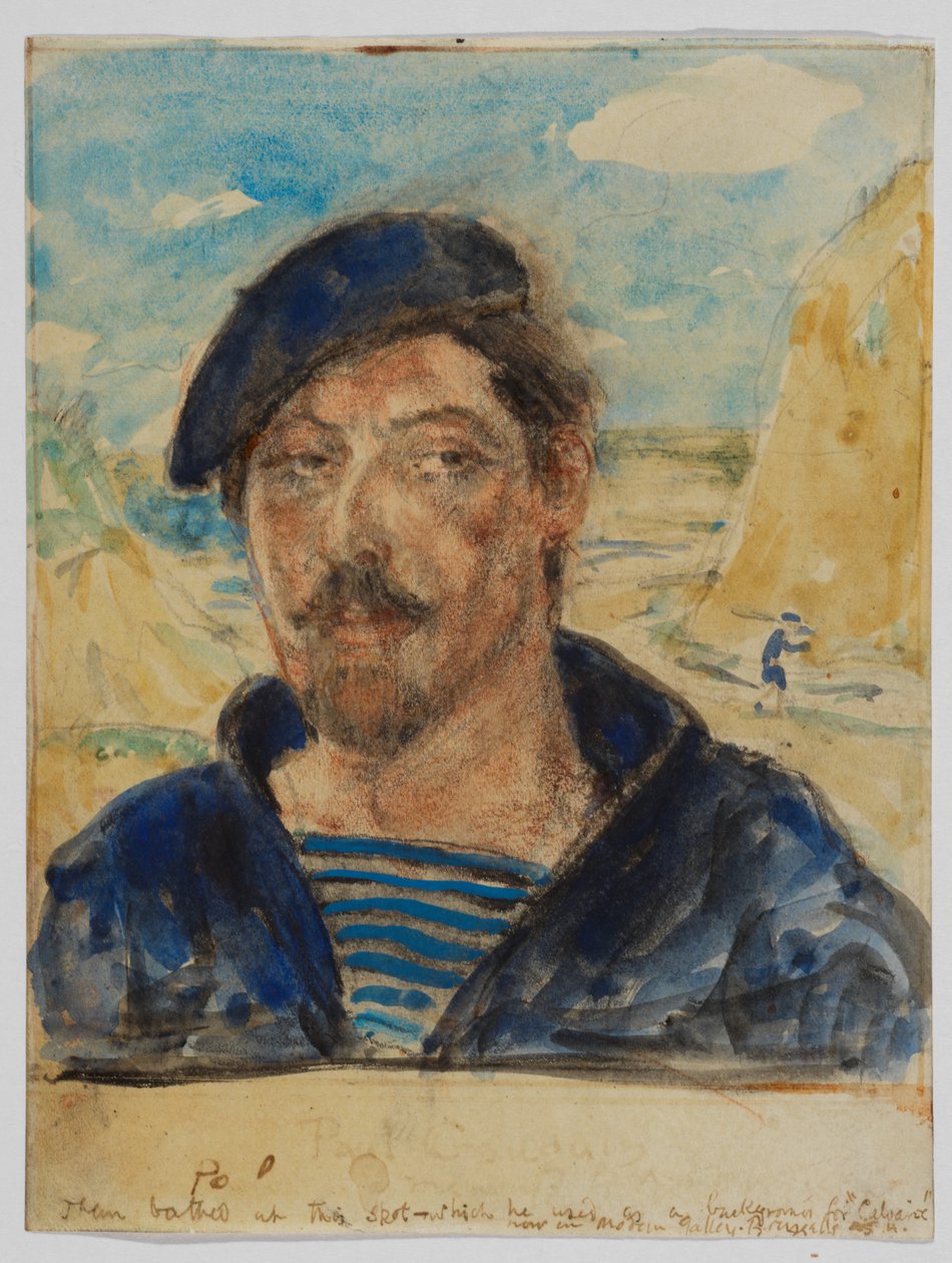 Portræt af Paul Gauguin af Archibald Standish Hartrick