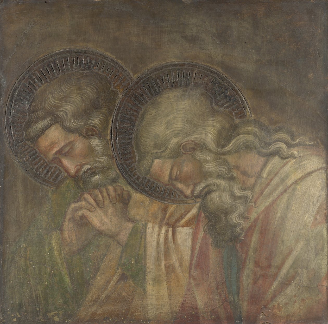 Two Haloed Mourners, ca 1390 af Aretino Spinello