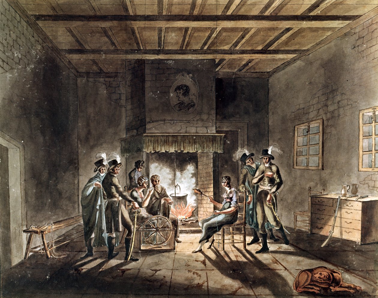 The Conspirators of the Cadoudal Affair, c.1804 af Armand de Polignac