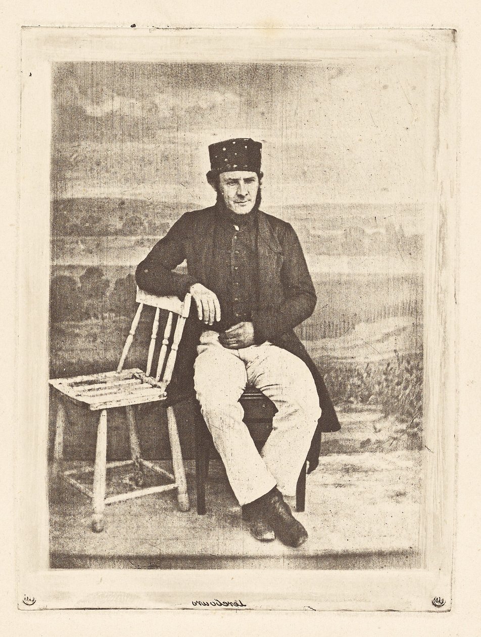 [Portræt af en mand] af Armand Hippolyte Louis Fizeau